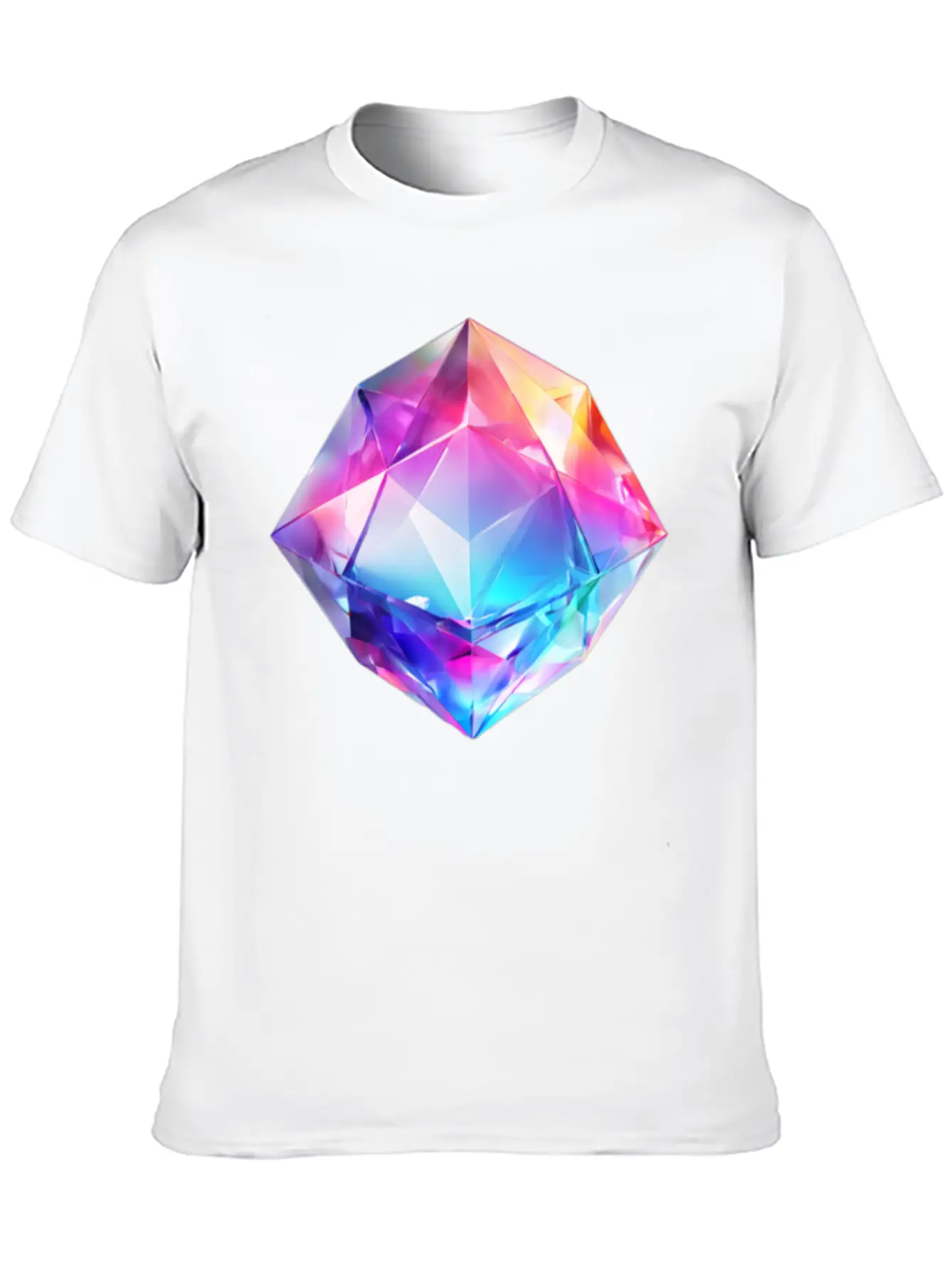Olographic Diamond Classic Cotton Tee – Unisex Comfort For Any Season