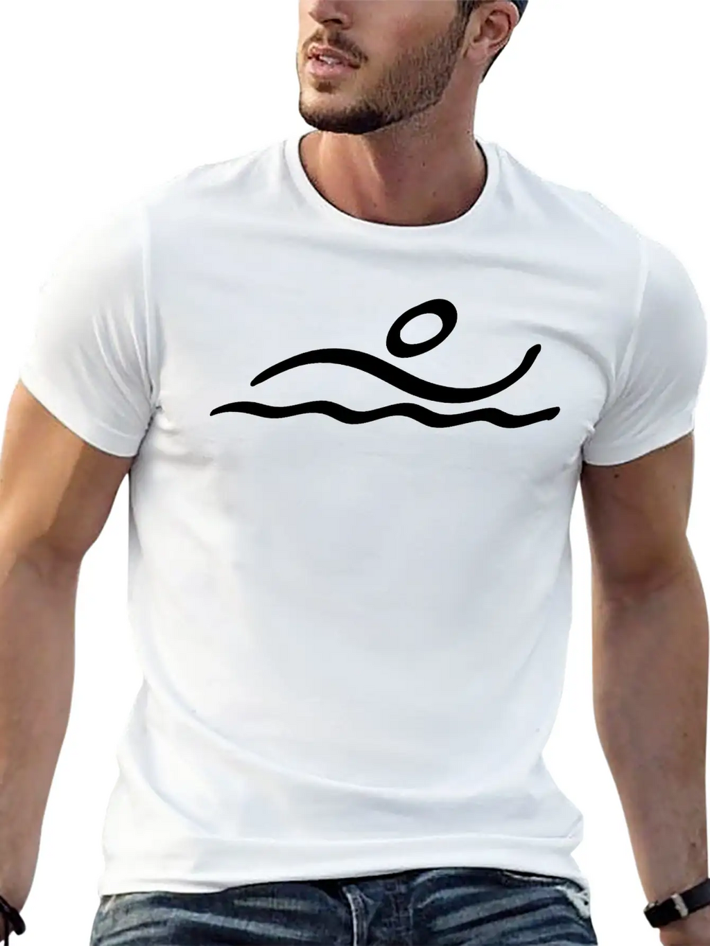 Olympic Swimming Unisex Casual T-Shirt – Clean Design For Daily Comfort