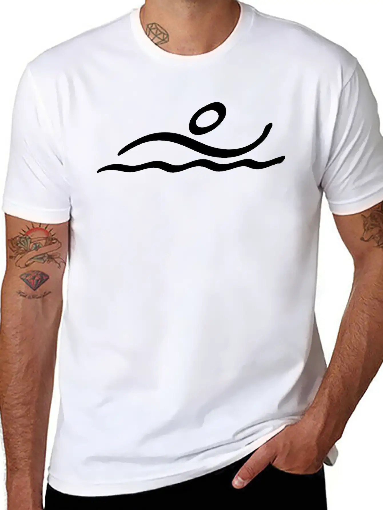 Olympic Swimming Unisex Casual T-Shirt – Clean Design For Daily Comfort