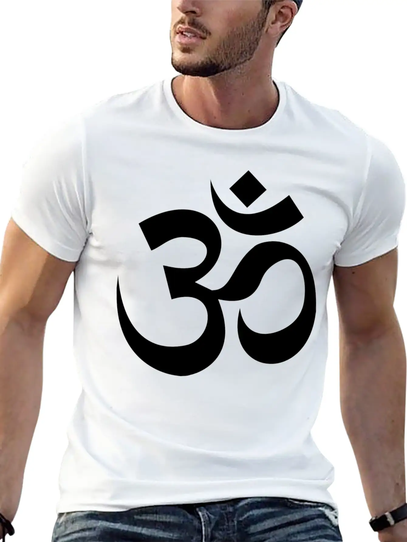 Om Symbol Classic Cotton Tee – Unisex Comfort For Any Season