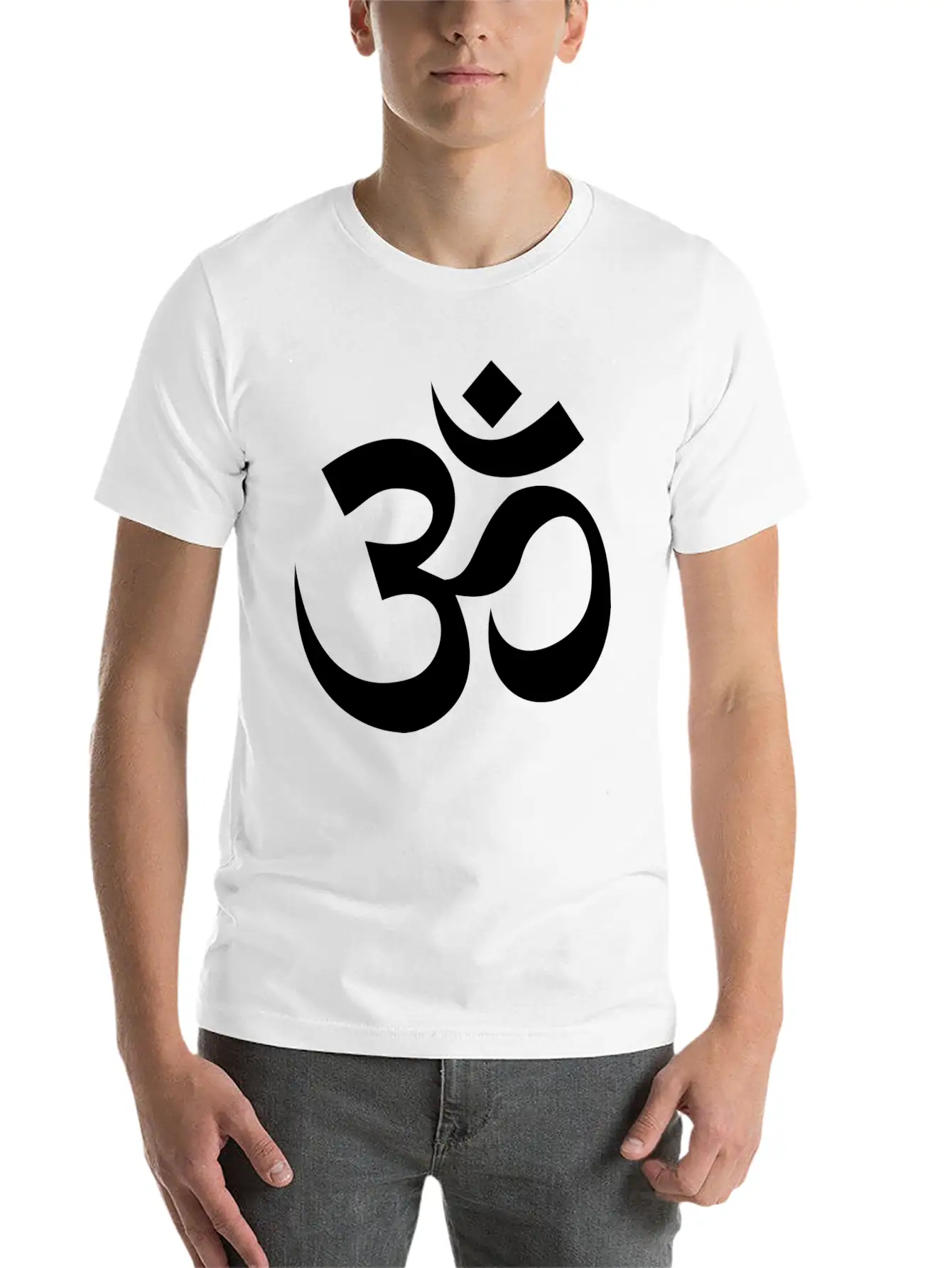 Om Symbol Classic Cotton Tee – Unisex Comfort For Any Season