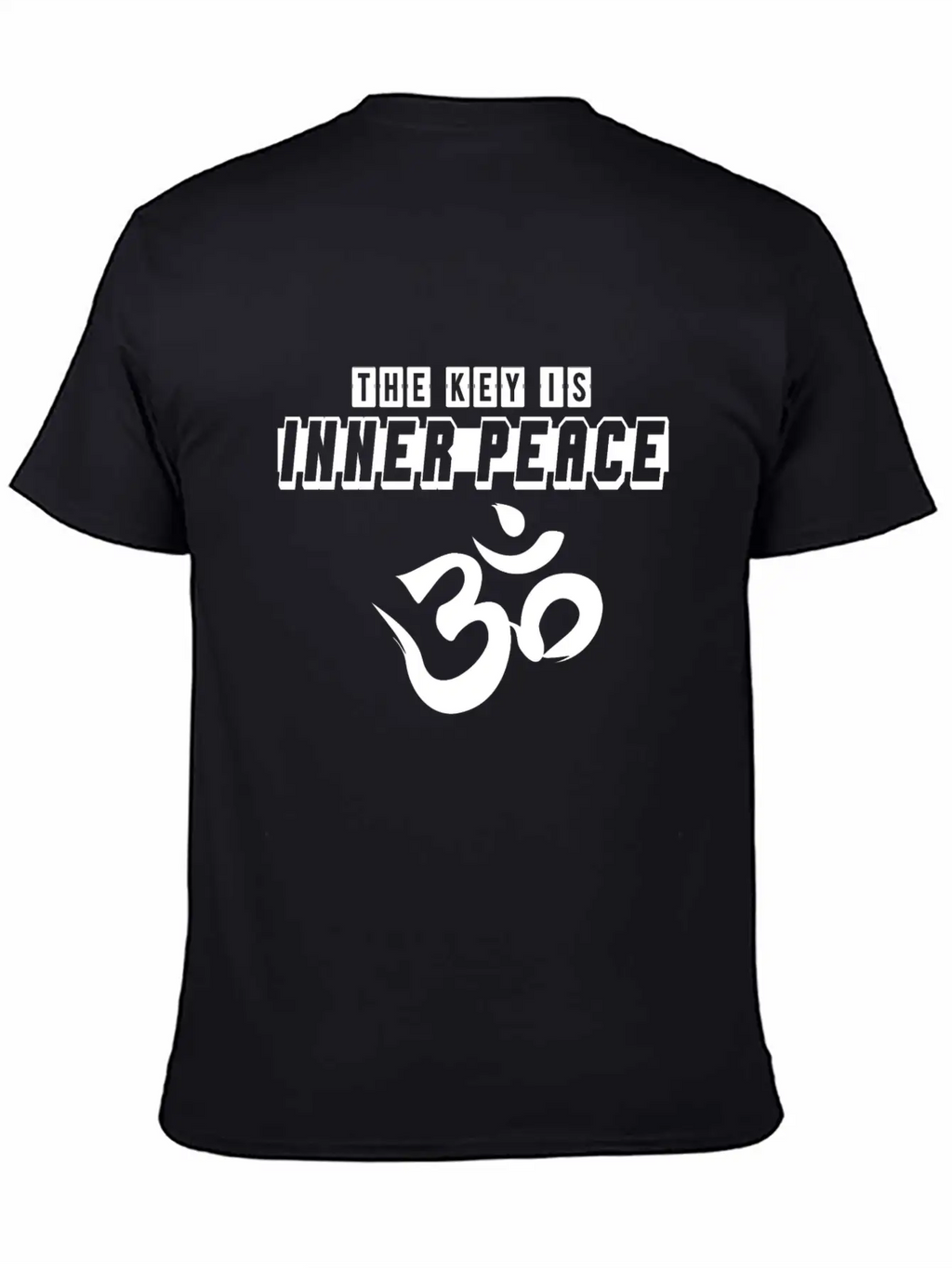 OM The Key Is Inner Peace Modern Fit Casual T-Shirt – Clean And Versatile Design
