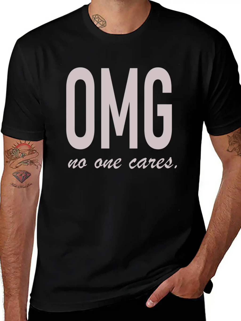 Omg, No One Cares Classic Cotton Tee – Unisex Comfort For Any Season