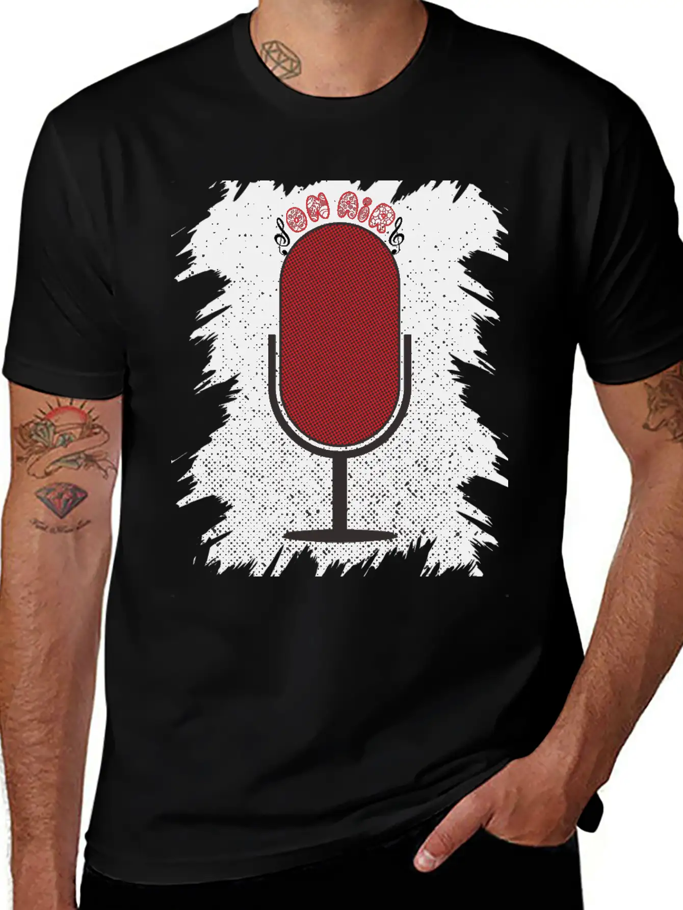 On Air Microphone Breathable Soft Cotton T-Shirt – Timeless Casual Look