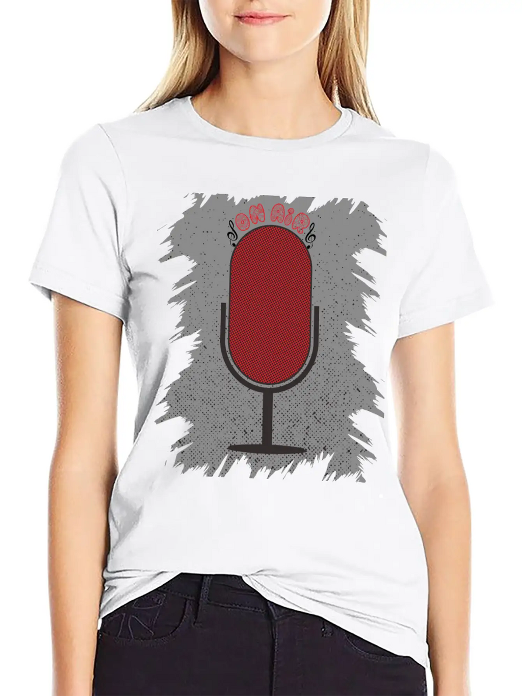 On Air Microphone Breathable Soft Cotton T-Shirt – Timeless Casual Look