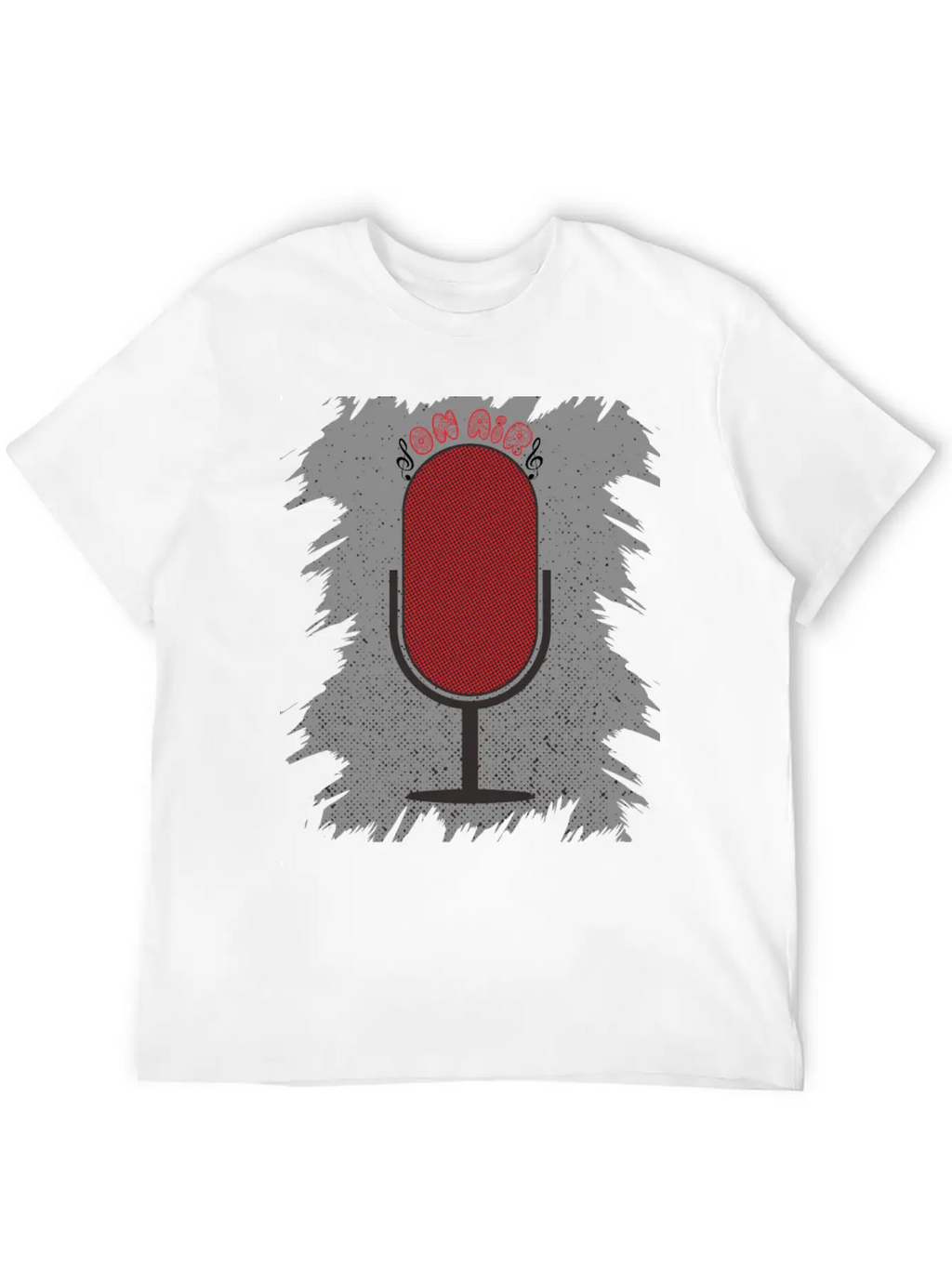 On Air Microphone Breathable Soft Cotton T-Shirt – Timeless Casual Look