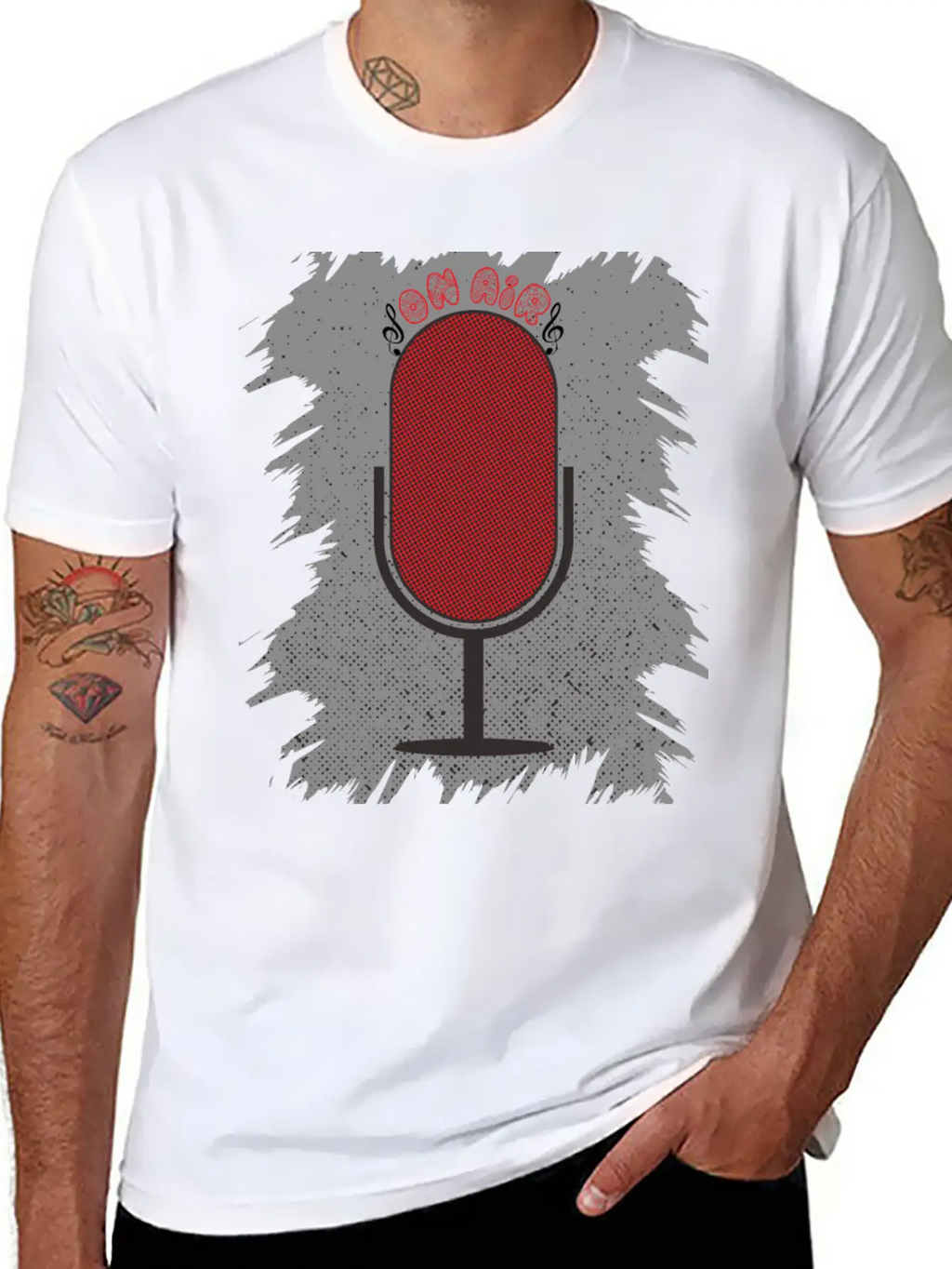 On Air Microphone Breathable Soft Cotton T-Shirt – Timeless Casual Look