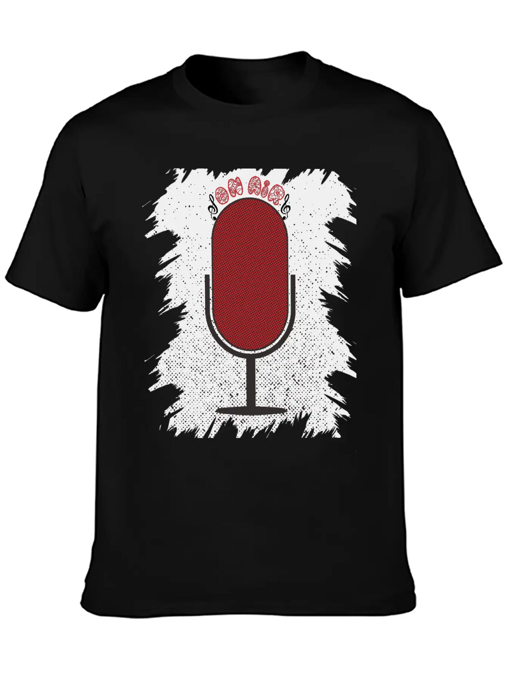On Air Microphone Breathable Soft Cotton T-Shirt – Timeless Casual Look