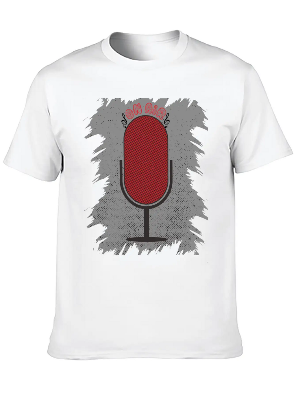 On Air Microphone Breathable Soft Cotton T-Shirt – Timeless Casual Look