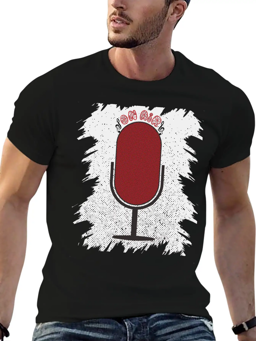 On Air Microphone Breathable Soft Cotton T-Shirt – Timeless Casual Look