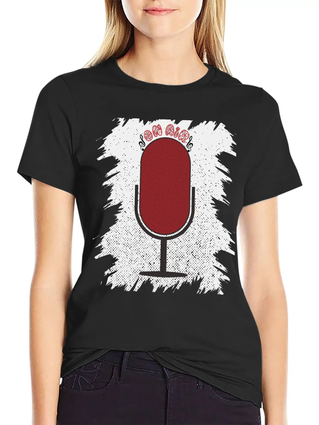 On Air Microphone Breathable Soft Cotton T-Shirt – Timeless Casual Look