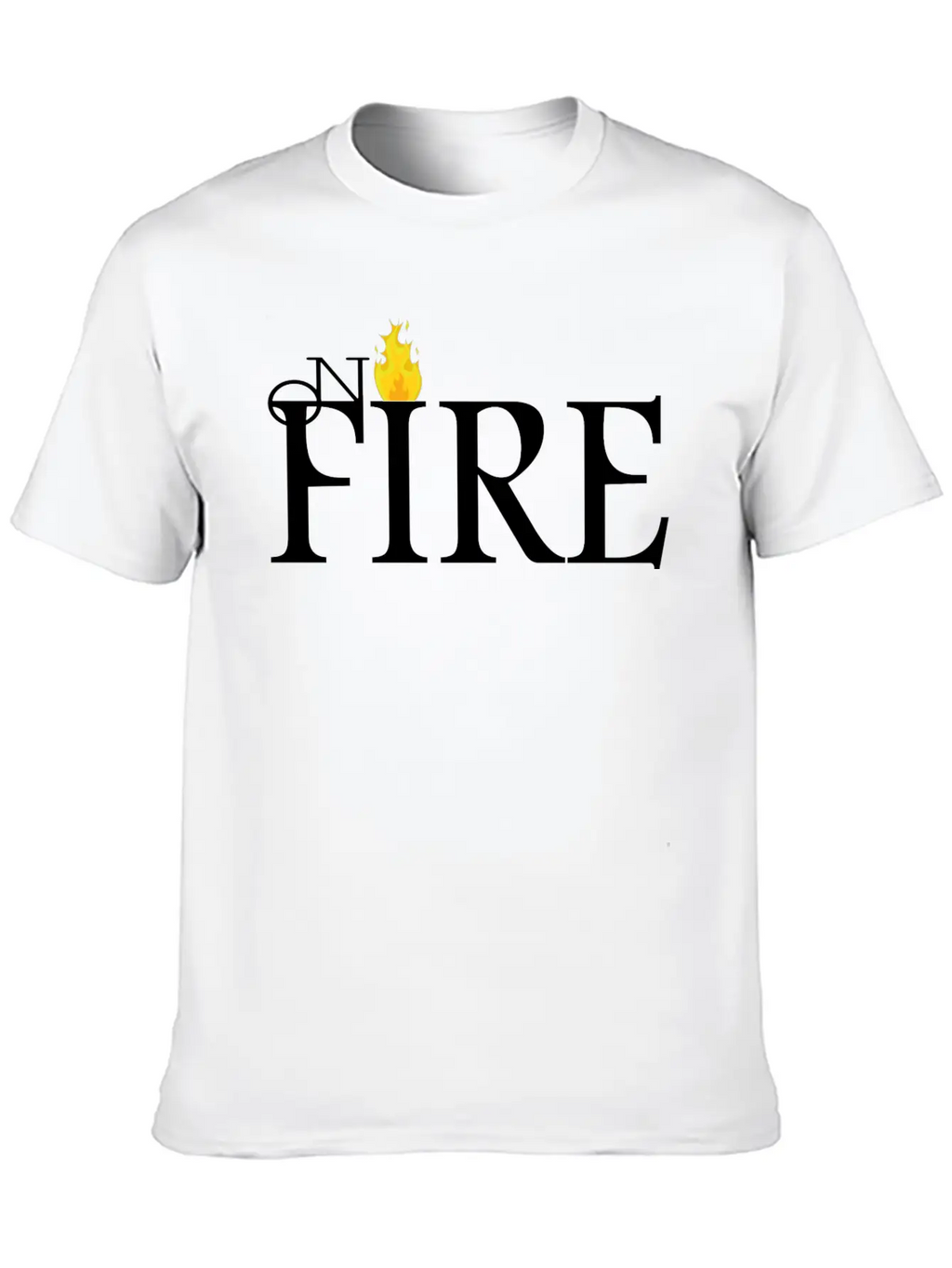 ON FIRE Essential Cotton Tee For Daily Outfits – Unisex Style