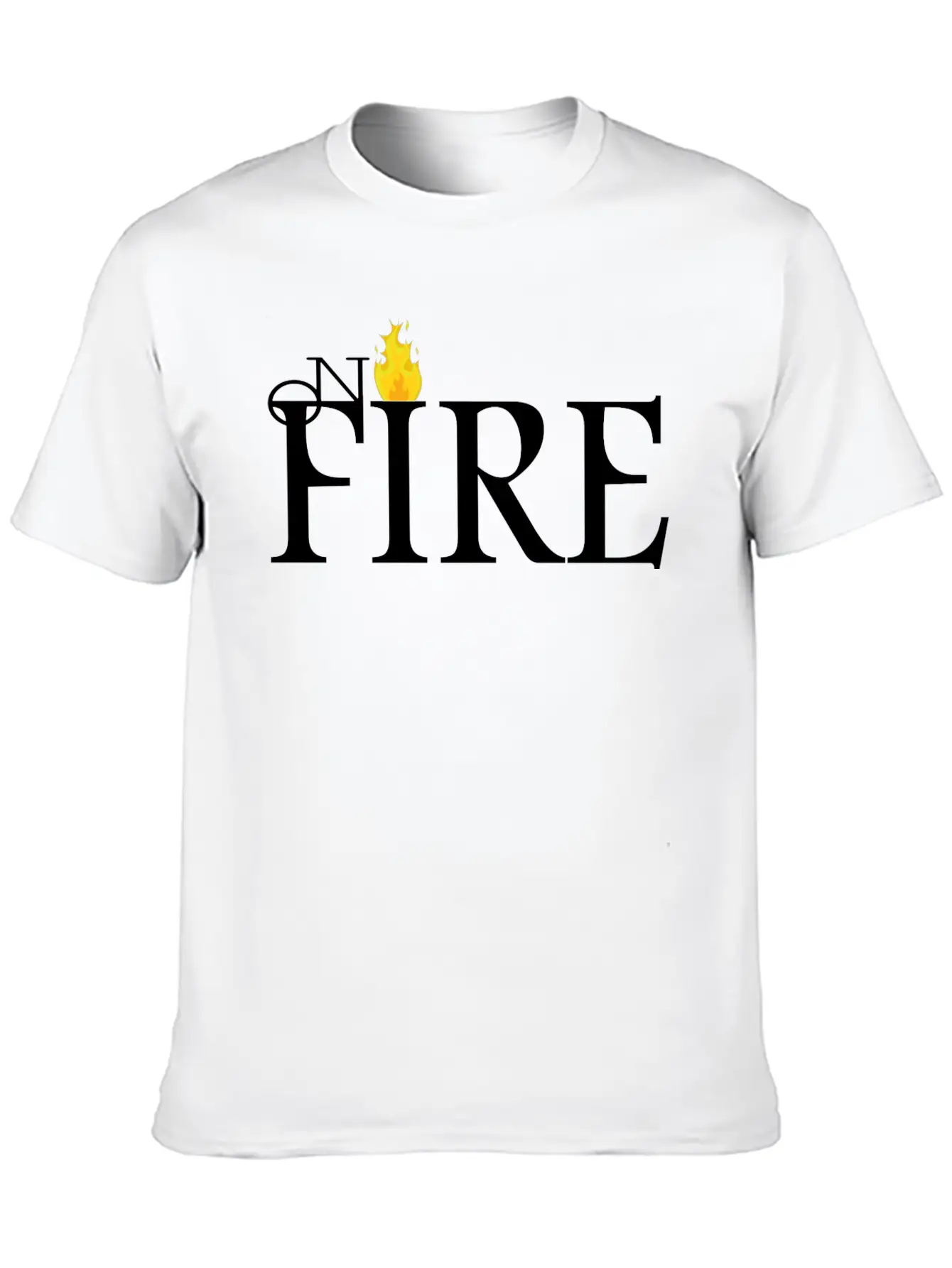 ON FIRE Essential Cotton Tee For Daily Outfits – Unisex Style