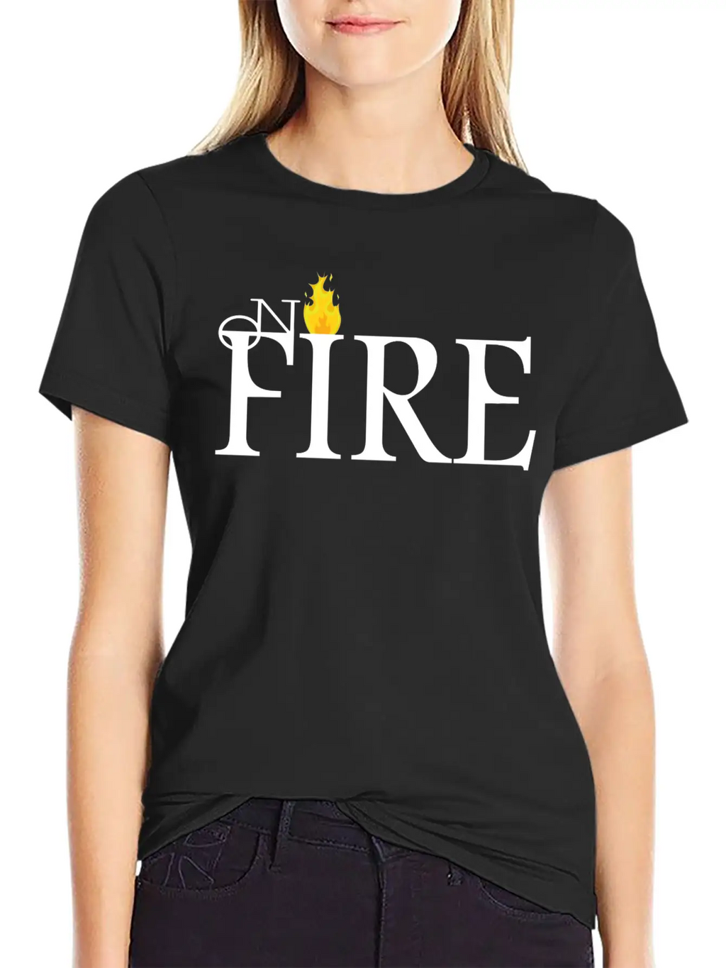 ON FIRE Essential Cotton Tee For Daily Outfits – Unisex Style