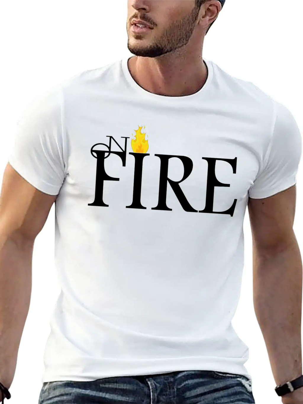 ON FIRE Essential Cotton Tee For Daily Outfits – Unisex Style