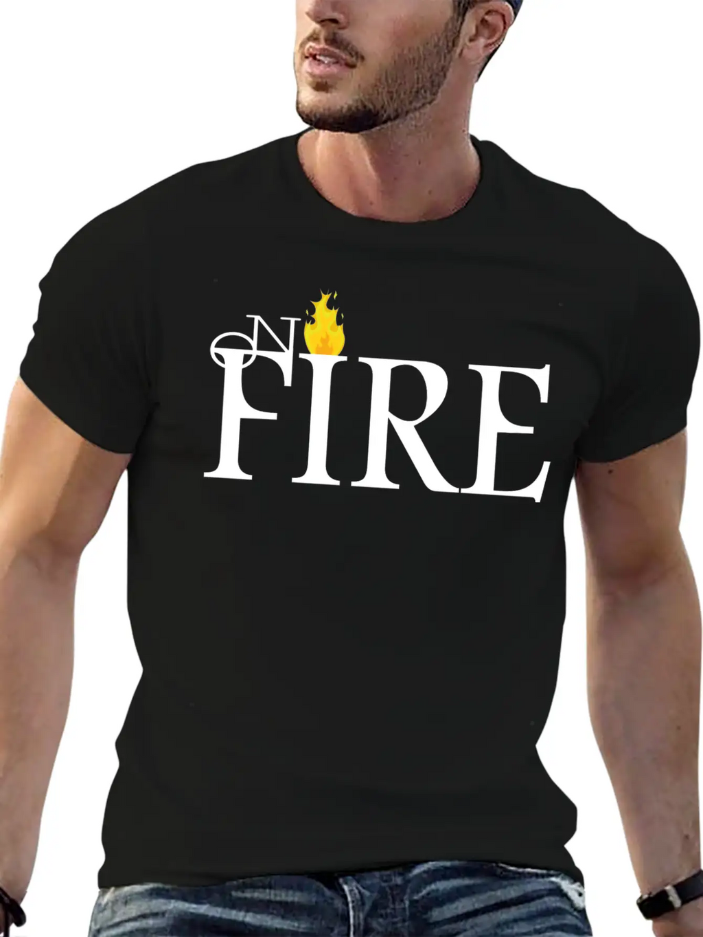 ON FIRE Essential Cotton Tee For Daily Outfits – Unisex Style