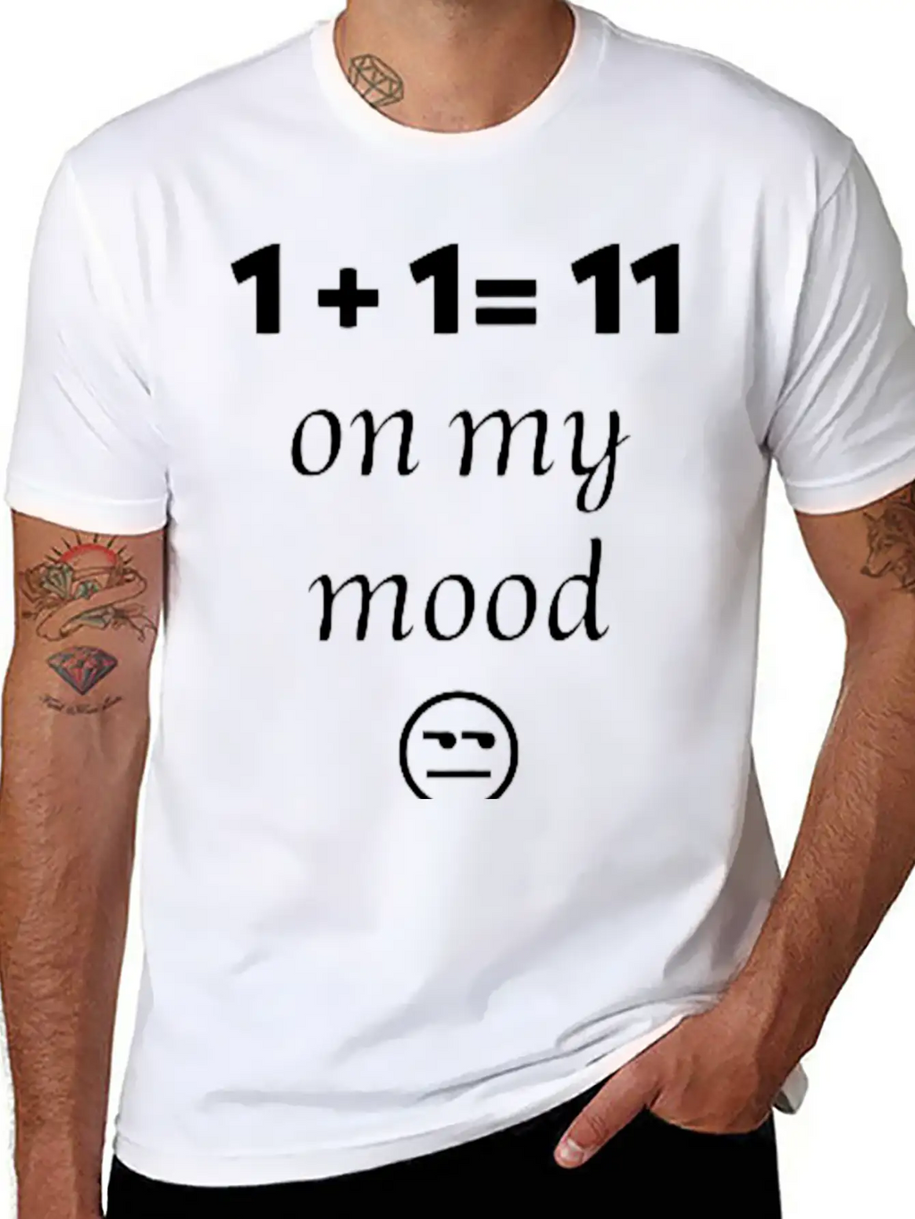 On My Mood Design Timeless Short Sleeve Tee – Comfy And Minimalist Design