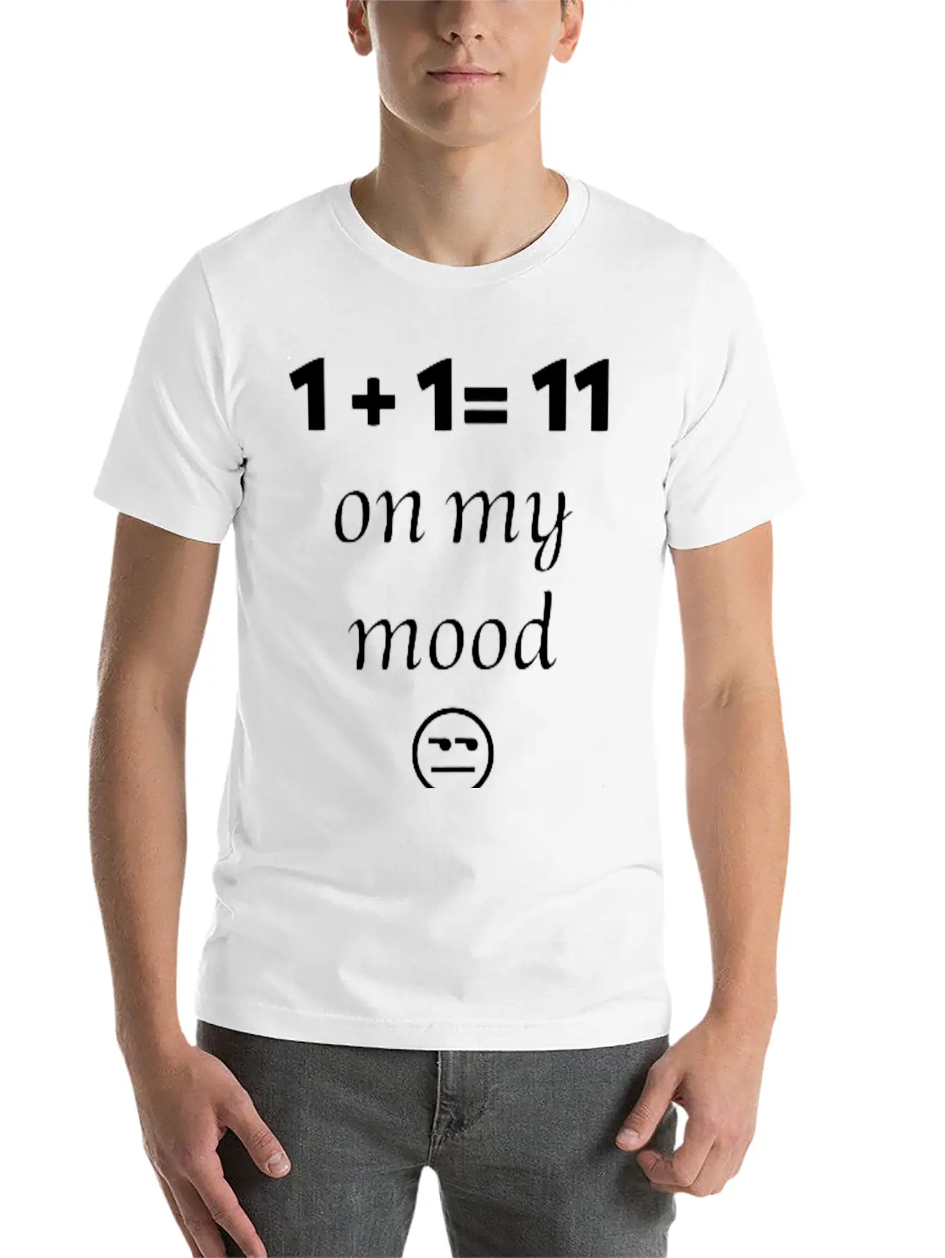 On My Mood Design Timeless Short Sleeve Tee – Comfy And Minimalist Design