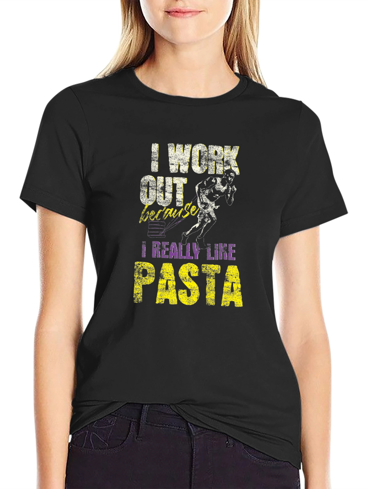 I Work Out Because I Really Like Pasta T-Shirt
