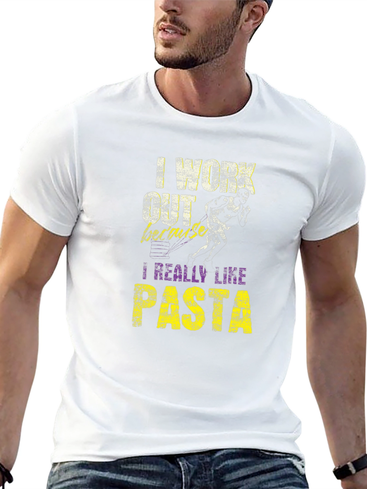 I Work Out Because I Really Like Pasta T-Shirt