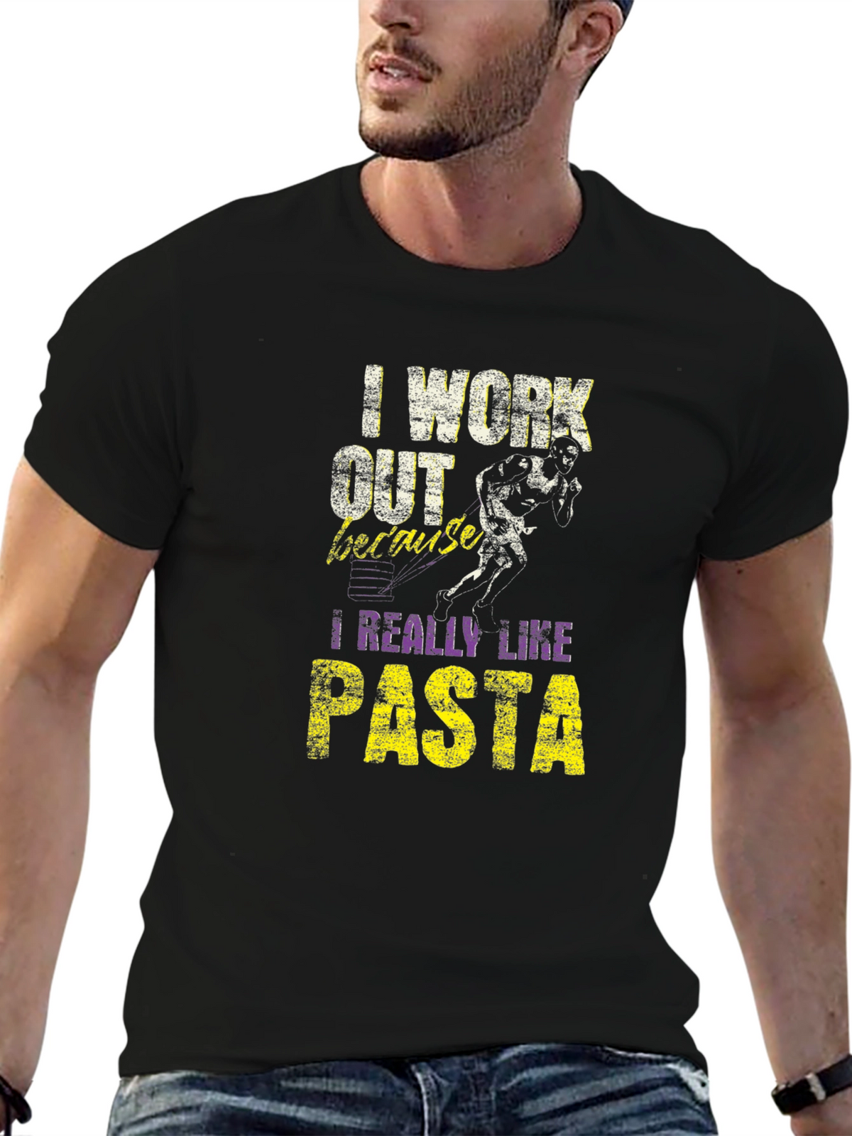 I Work Out Because I Really Like Pasta T-Shirt
