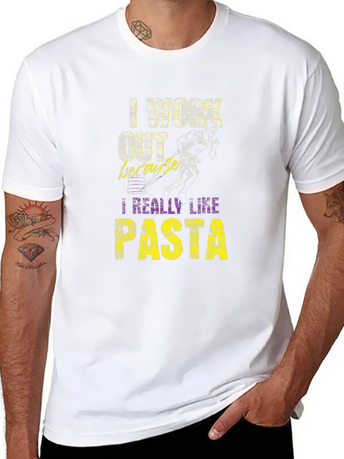 I Work Out Because I Really Like Pasta T-Shirt