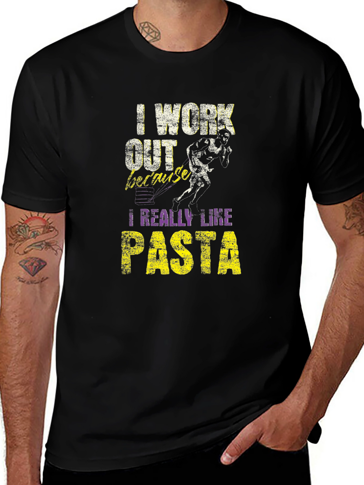 I Work Out Because I Really Like Pasta T-Shirt