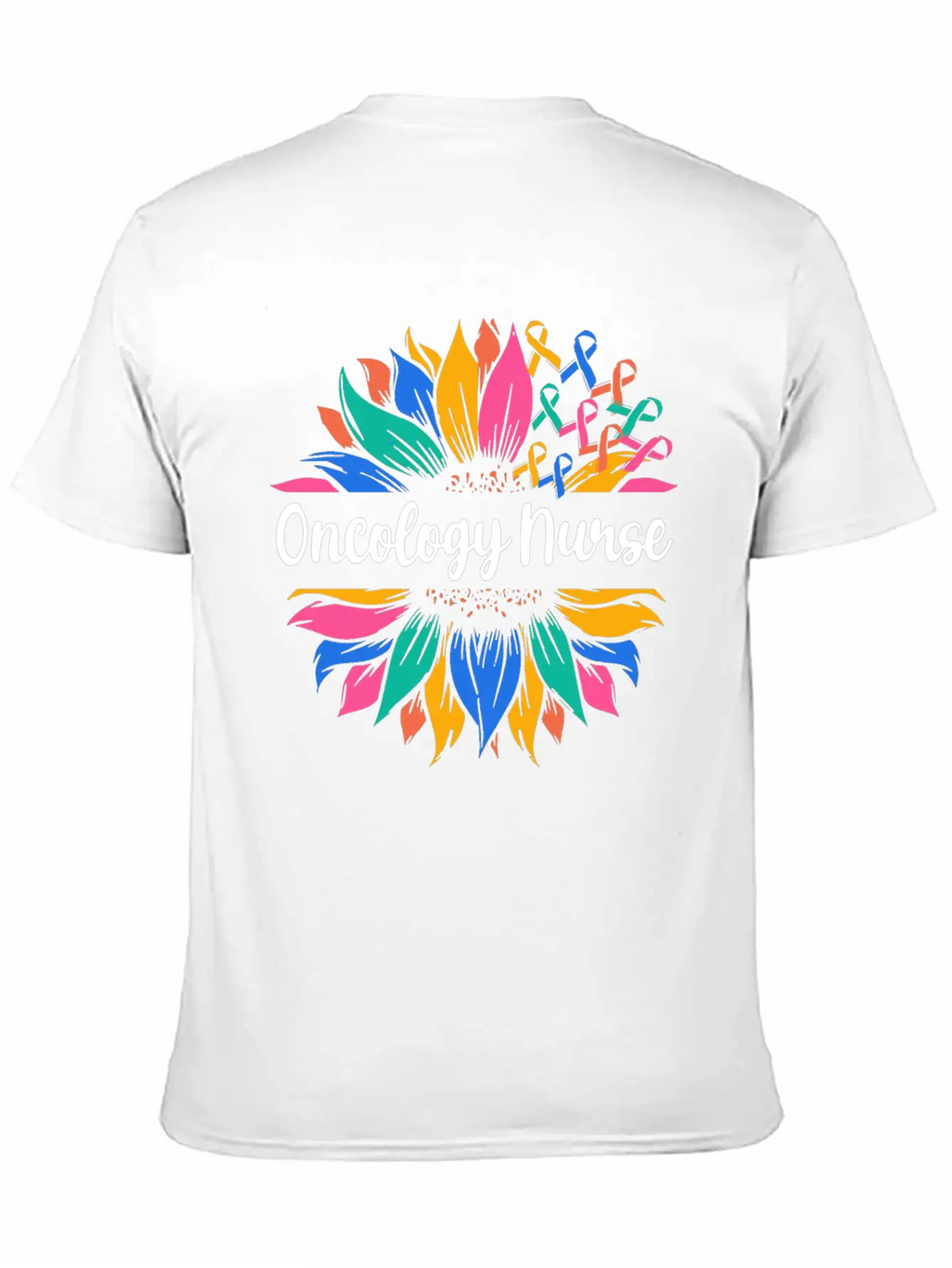Oncology Nurse Sunflower Basic Graphic T-Shirt – Daily Comfort In Soft Cotton