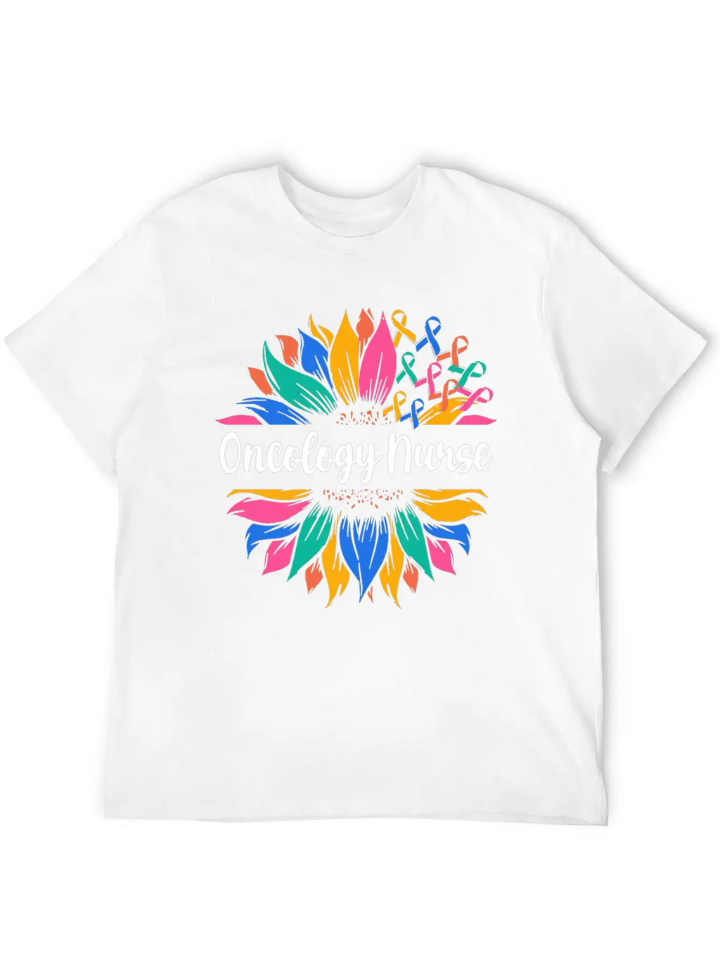 Oncology Nurse Sunflower Basic Graphic T-Shirt – Daily Comfort In Soft Cotton