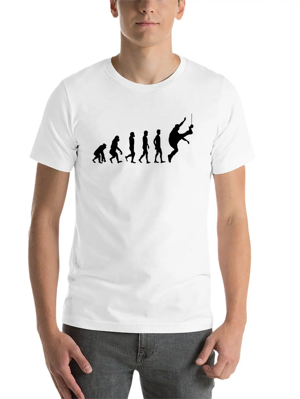 One Foot High Kick Competition Jumping Evolution Breathable Soft Cotton T-Shirt – Timeless Casual Look