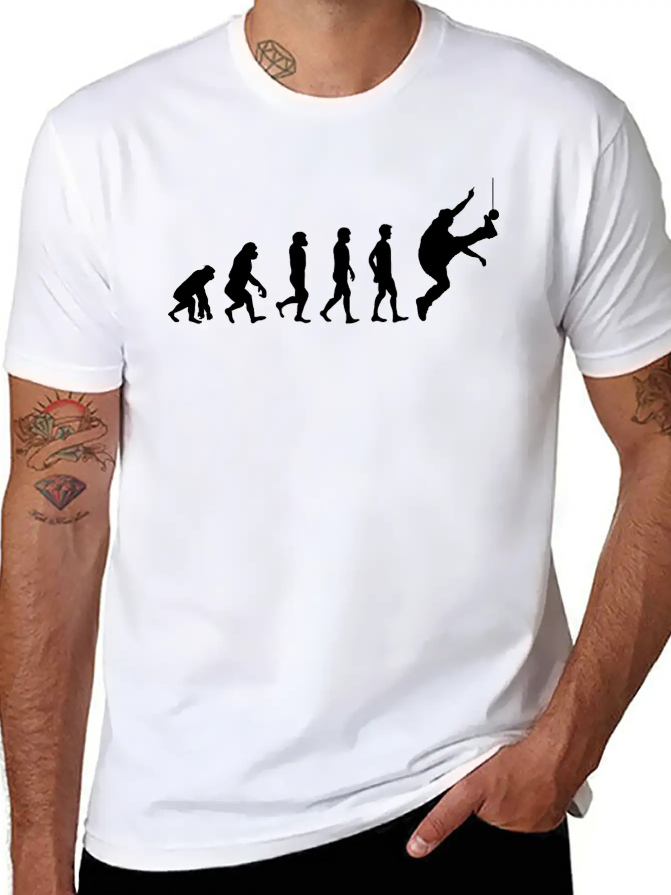 One Foot High Kick Competition Jumping Evolution Breathable Soft Cotton T-Shirt – Timeless Casual Look