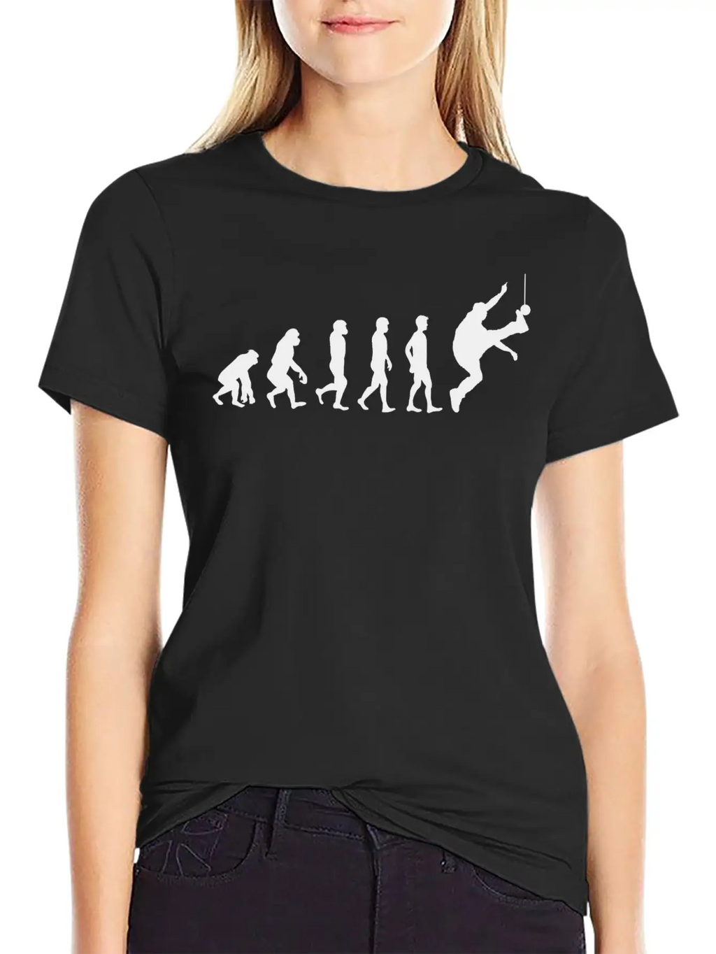 One Foot High Kick Competition Jumping Evolution Breathable Soft Cotton T-Shirt – Timeless Casual Look