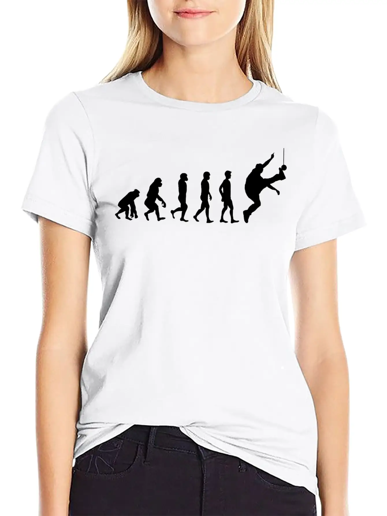 One Foot High Kick Competition Jumping Evolution Breathable Soft Cotton T-Shirt – Timeless Casual Look