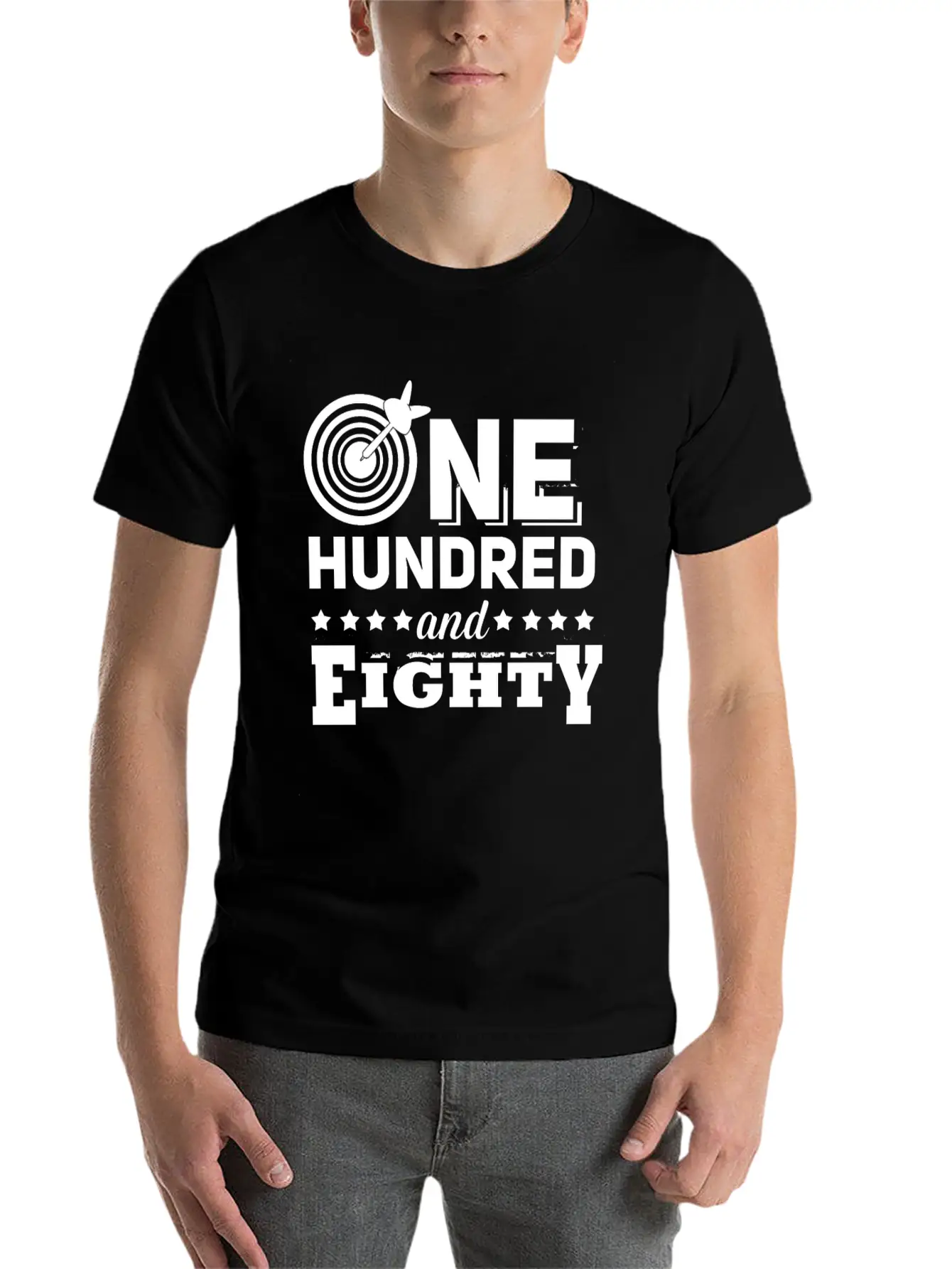 One Hundred Eighty Dart 180 Dartboard Arrow Essential Cotton Tee For Daily Outfits – Unisex Style