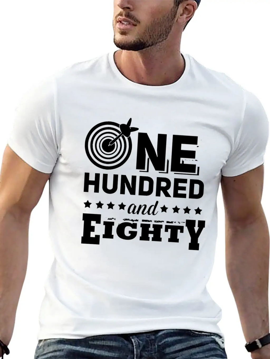 One Hundred Eighty Dart 180 Dartboard Arrow Essential Cotton Tee For Daily Outfits – Unisex Style