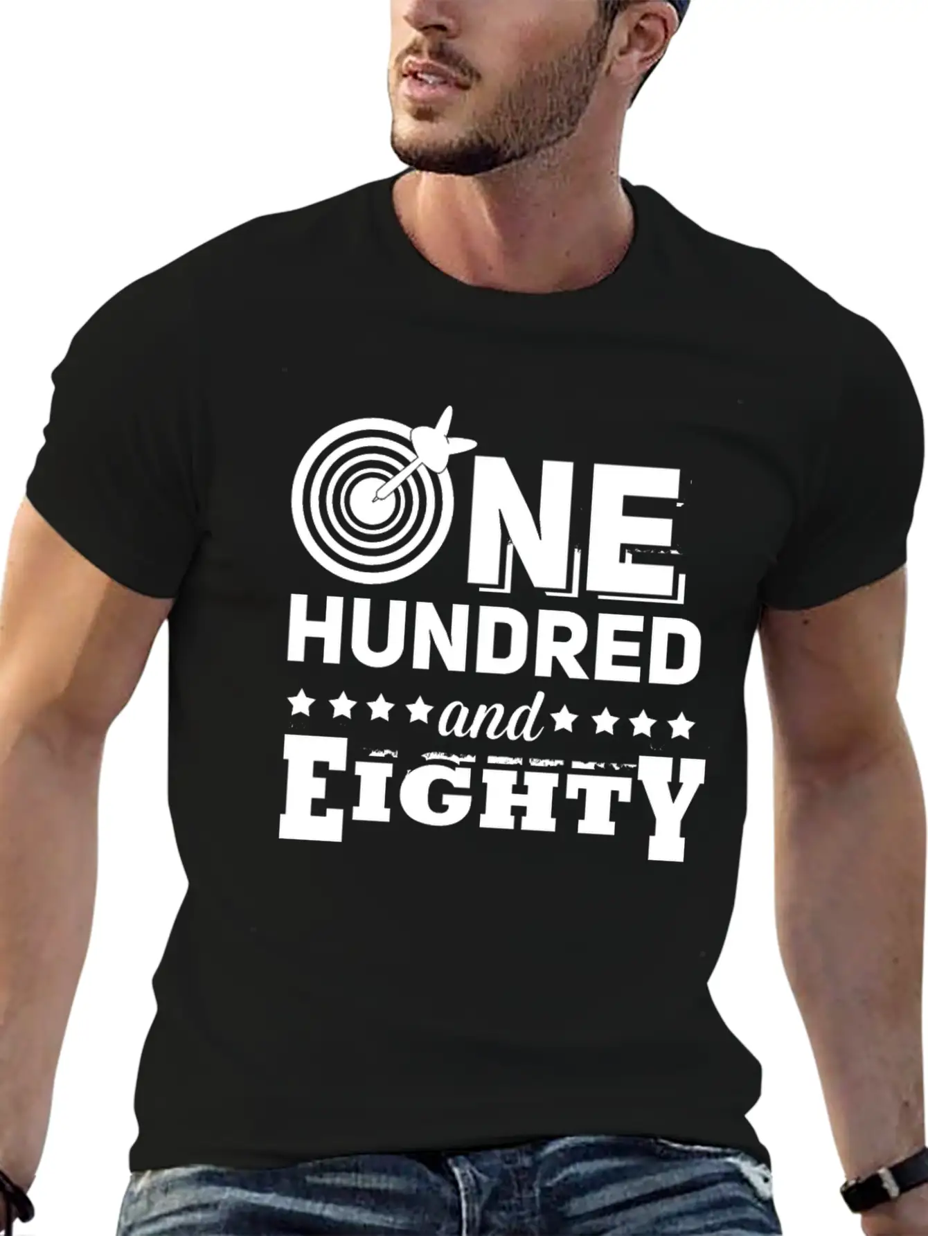 One Hundred Eighty Dart 180 Dartboard Arrow Essential Cotton Tee For Daily Outfits – Unisex Style