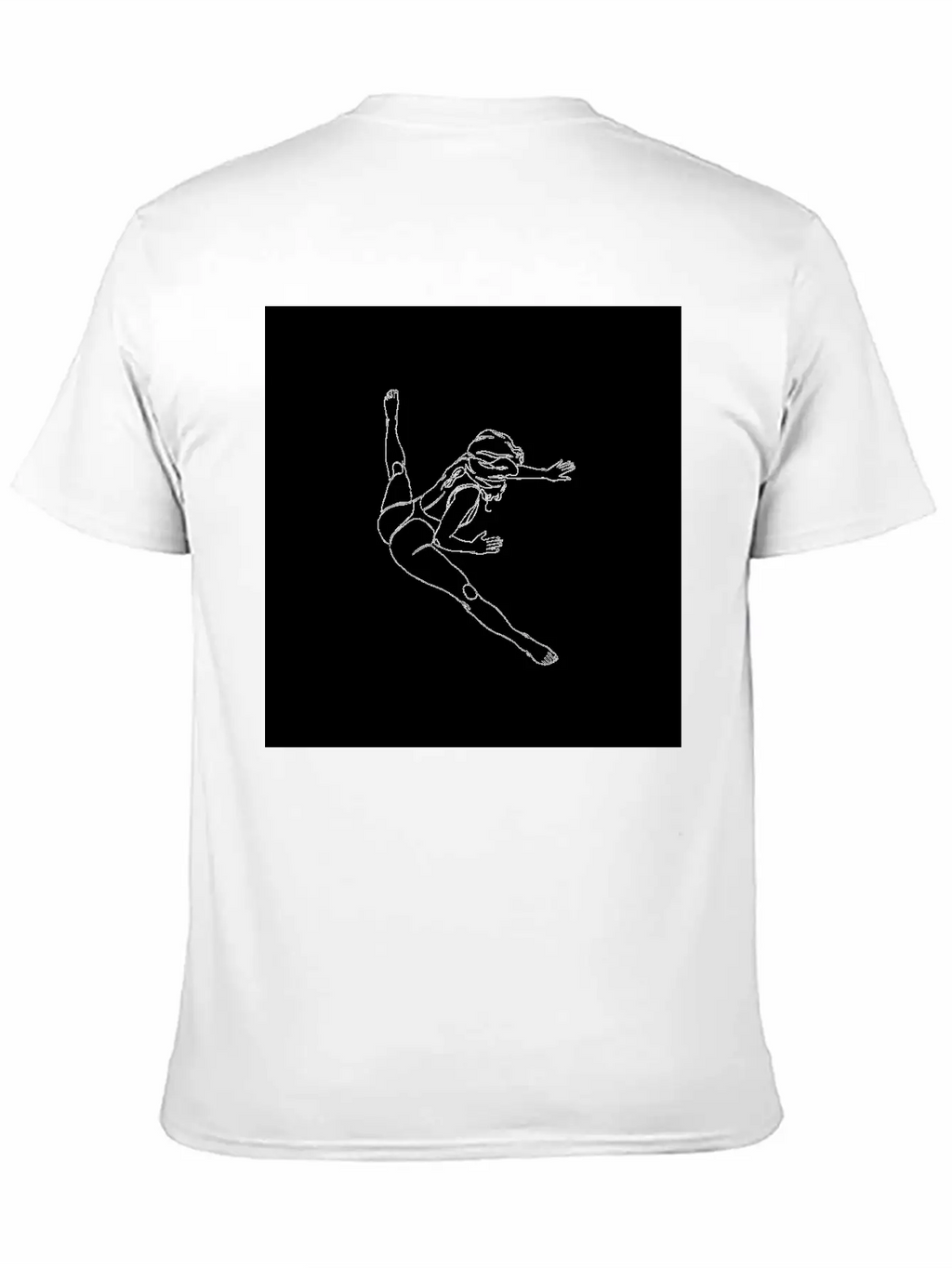 One Line Art Onelineart Digital Girl No 19 Poster Breathable Soft Cotton T-Shirt – Timeless Casual Look