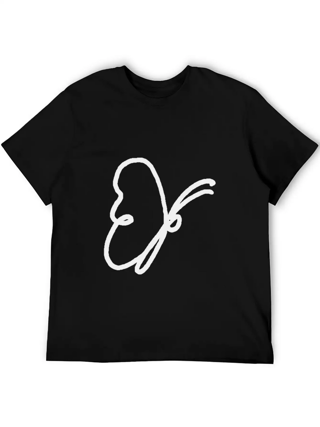 One Line Drawing Butterfly Classic Cotton Tee – Unisex Comfort For Any Season