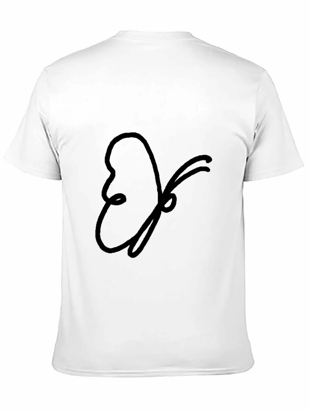 One Line Drawing Butterfly Classic Cotton Tee – Unisex Comfort For Any Season