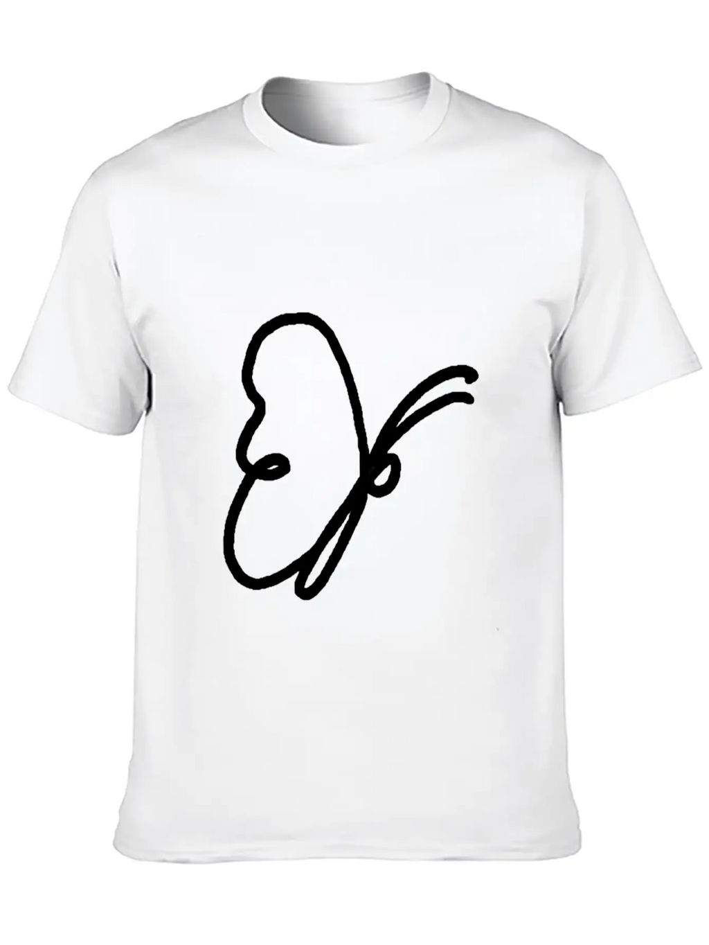 One Line Drawing Butterfly Classic Cotton Tee – Unisex Comfort For Any Season