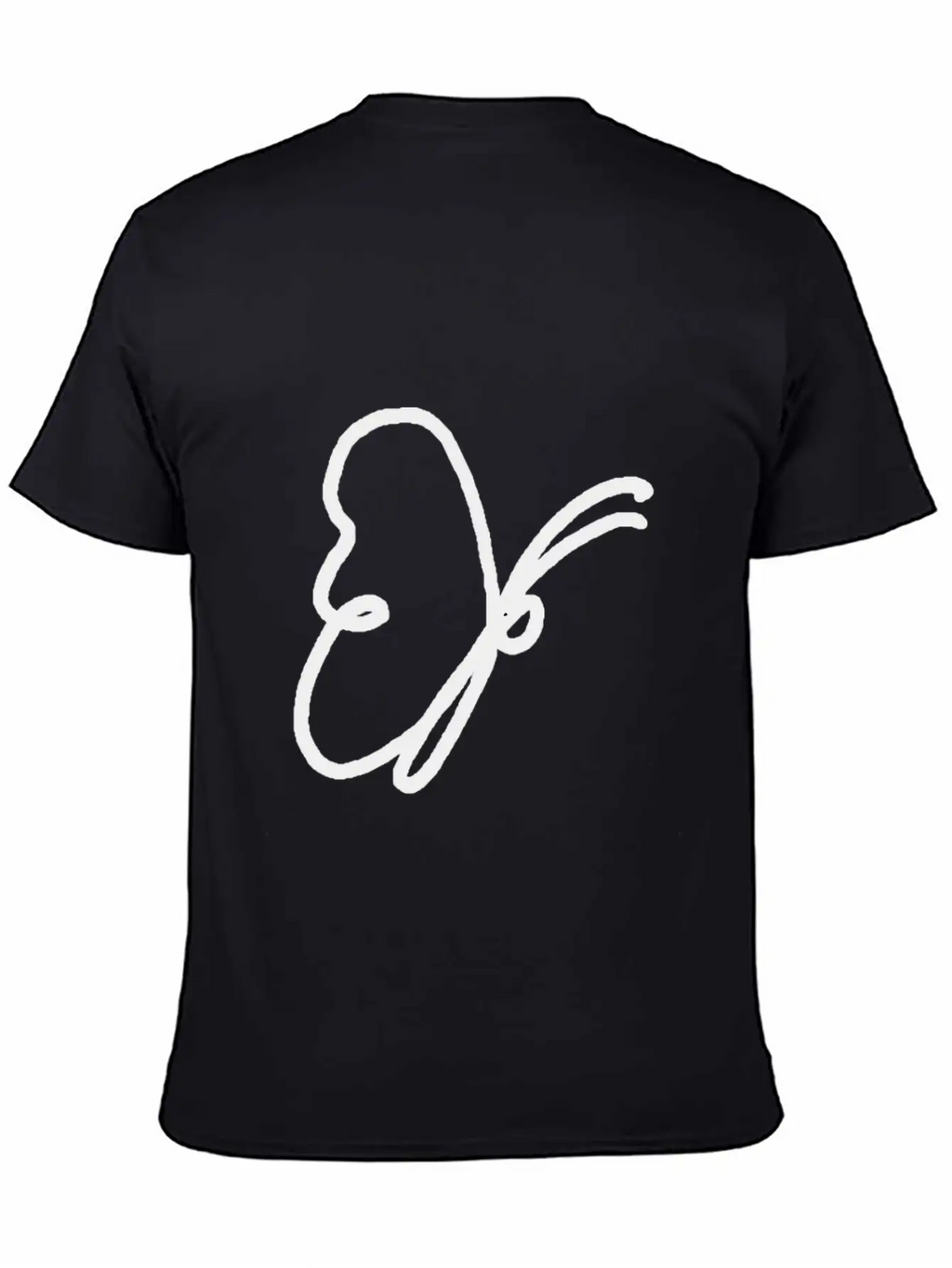 One Line Drawing Butterfly Classic Cotton Tee – Unisex Comfort For Any Season