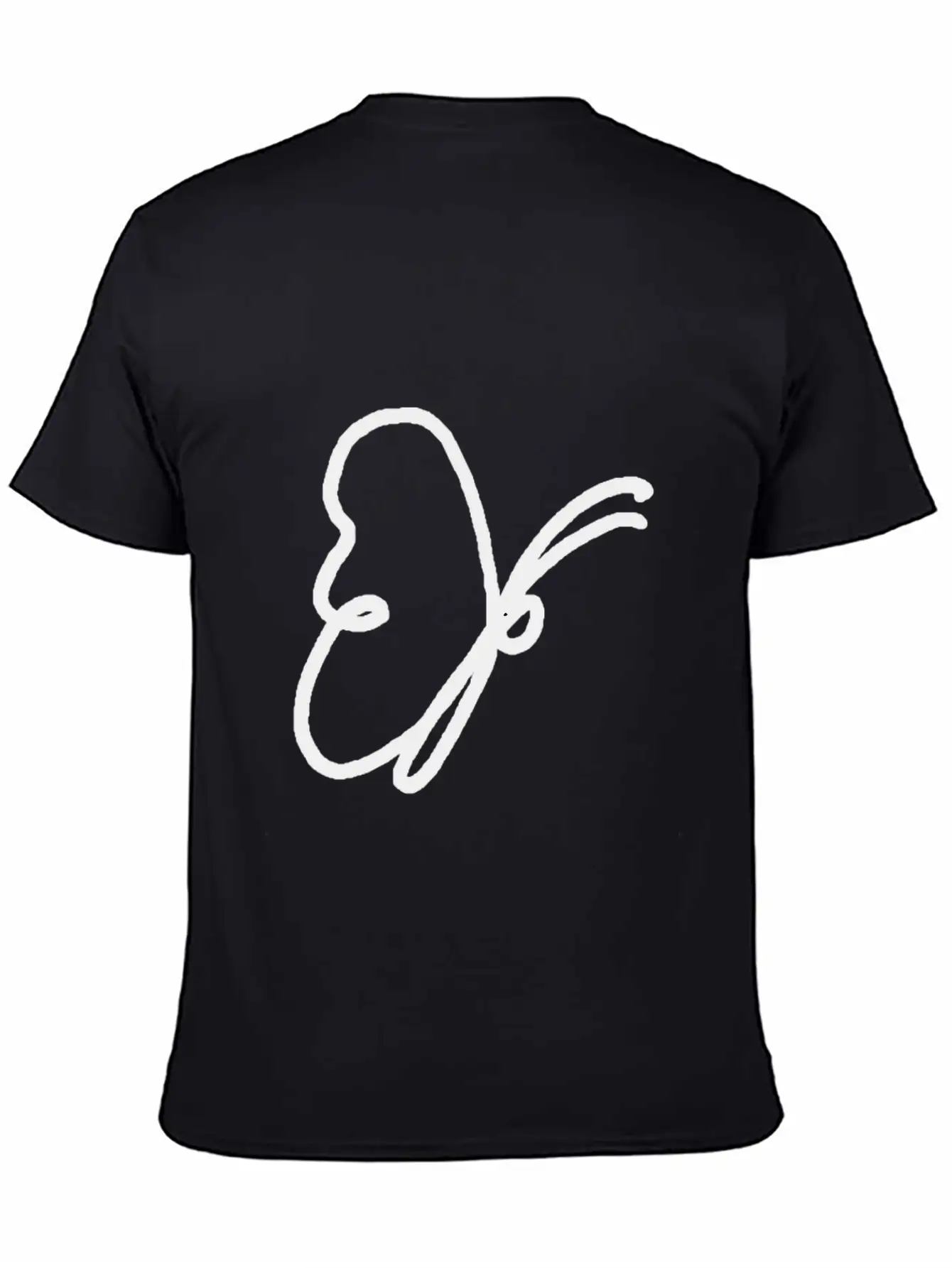 One Line Drawing Butterfly Classic Cotton Tee – Unisex Comfort For Any Season