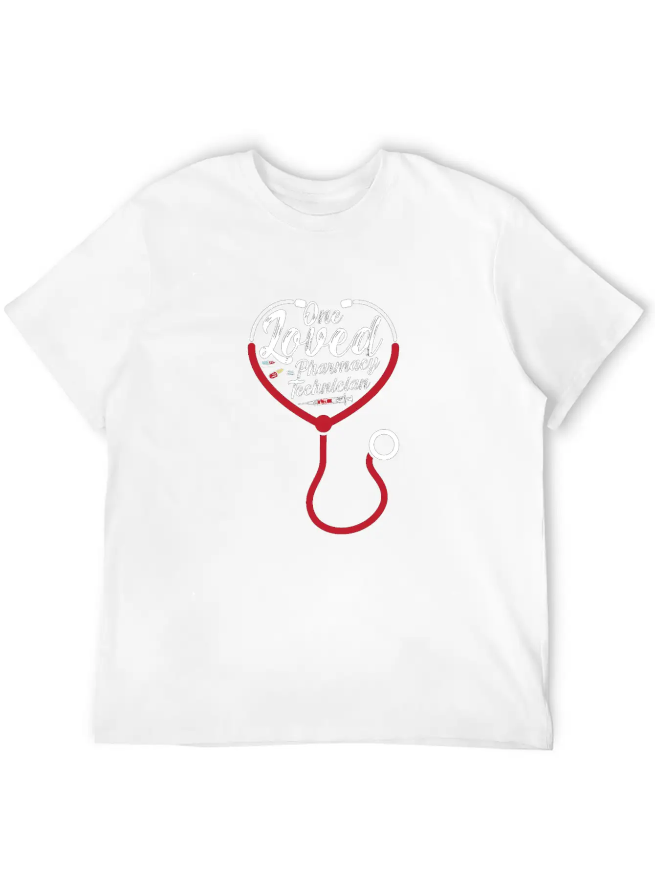One Loved Pharmacy Technician Medicine Pharmacist Breathable Graphic T-Shirt – Perfect For Casual Days