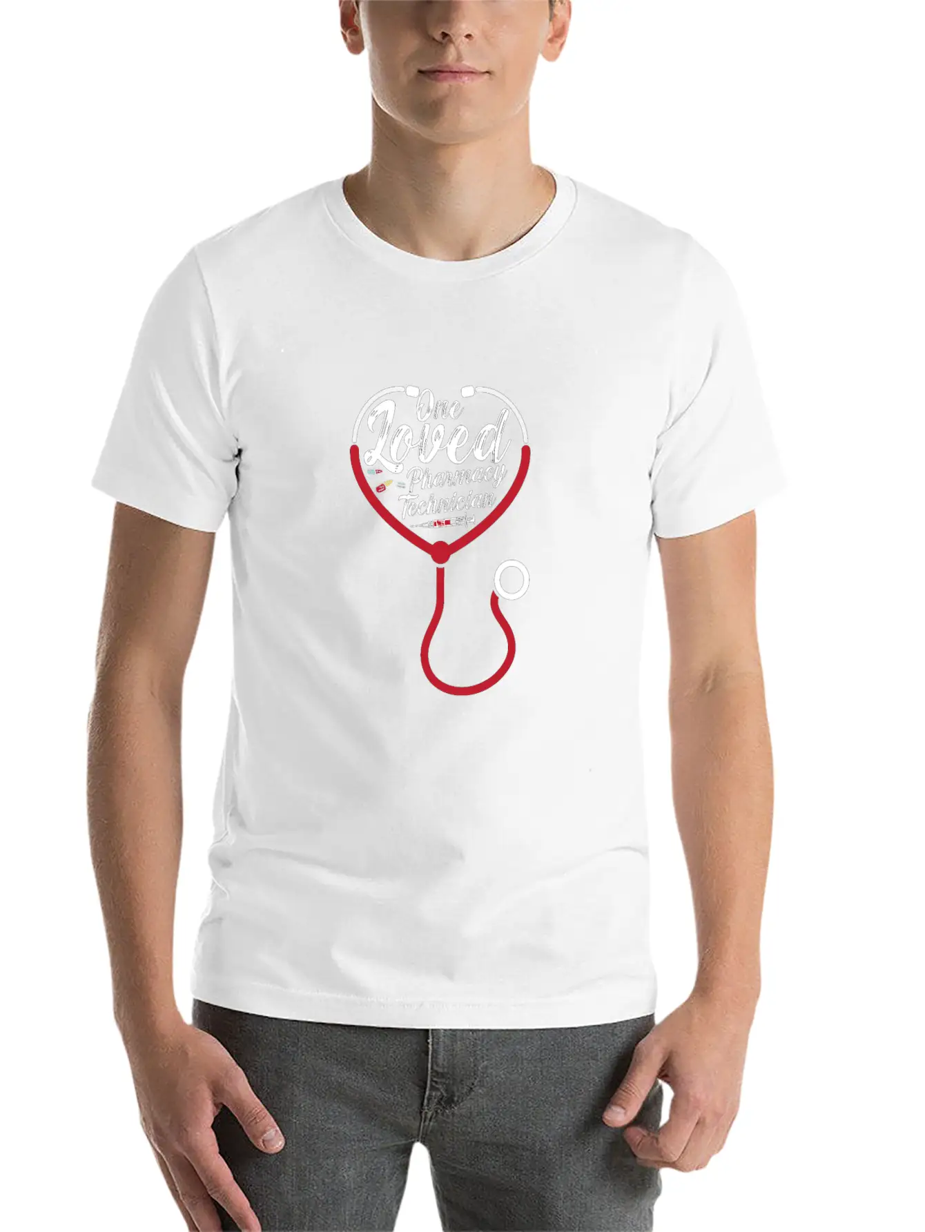 One Loved Pharmacy Technician Medicine Pharmacist Breathable Graphic T-Shirt – Perfect For Casual Days