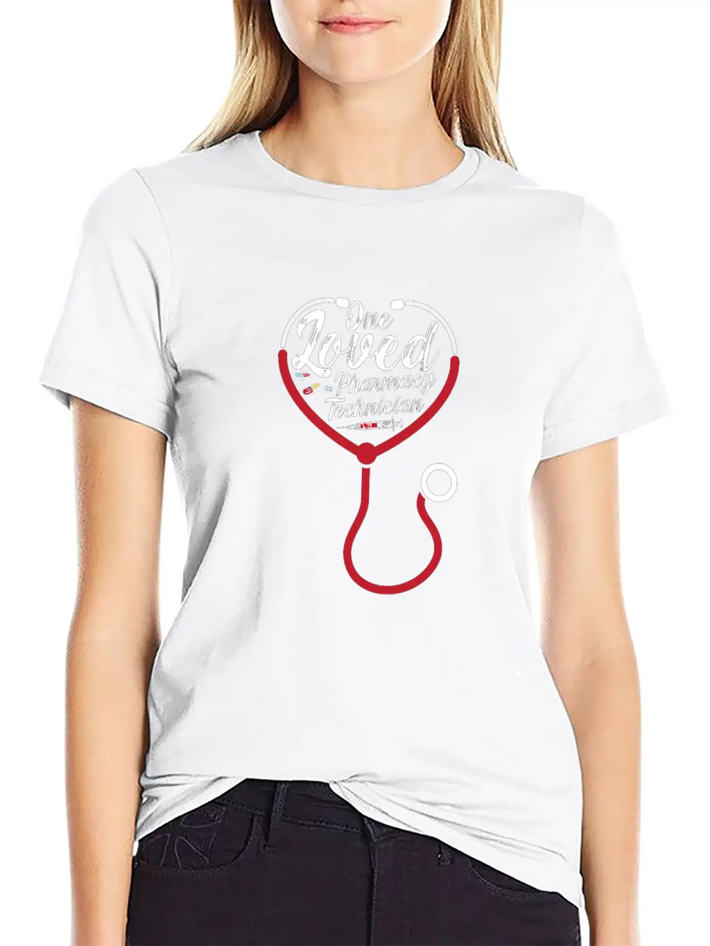 One Loved Pharmacy Technician Medicine Pharmacist Breathable Graphic T-Shirt – Perfect For Casual Days