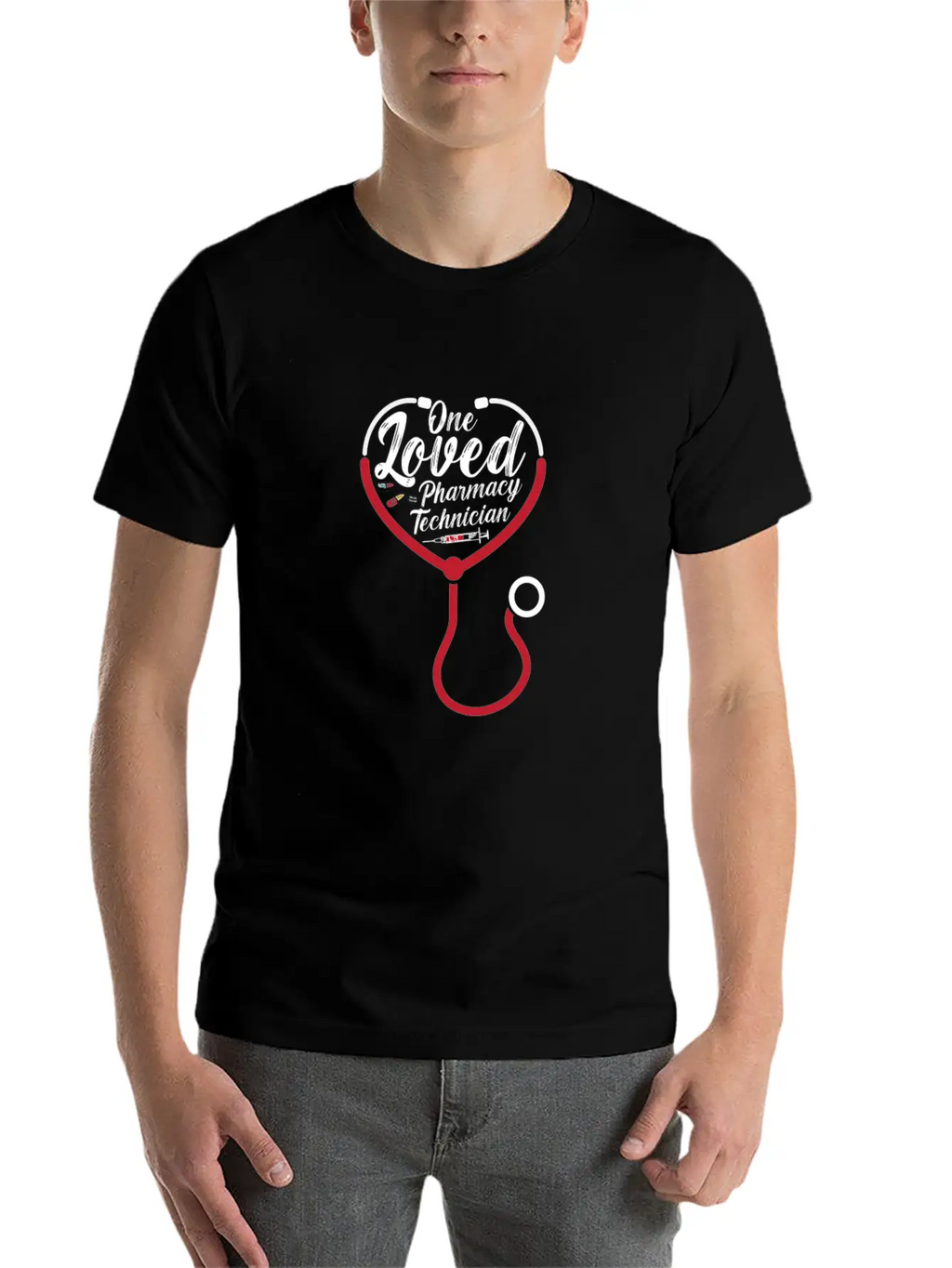 One Loved Pharmacy Technician Medicine Pharmacist Breathable Graphic T-Shirt – Perfect For Casual Days