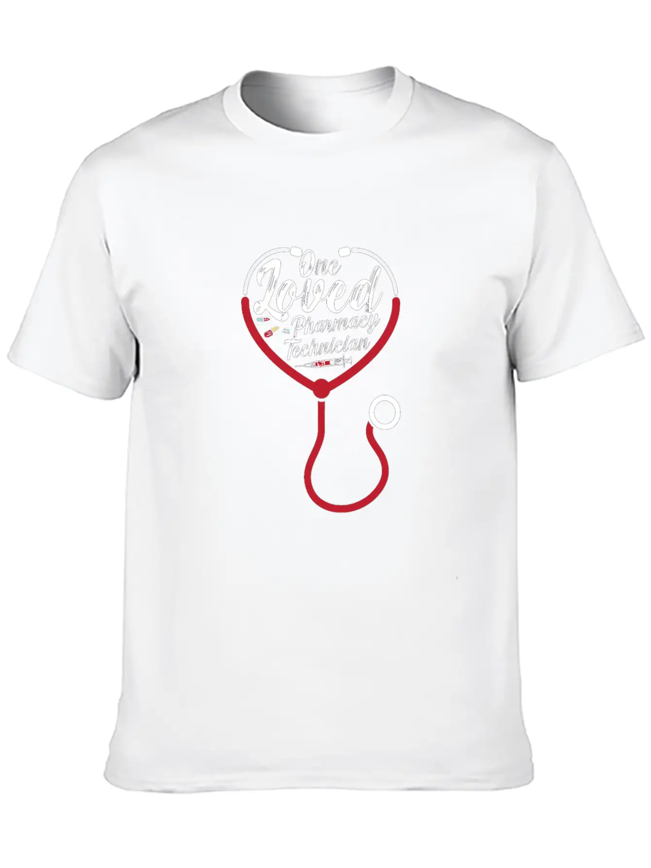 One Loved Pharmacy Technician Medicine Pharmacist Breathable Graphic T-Shirt – Perfect For Casual Days