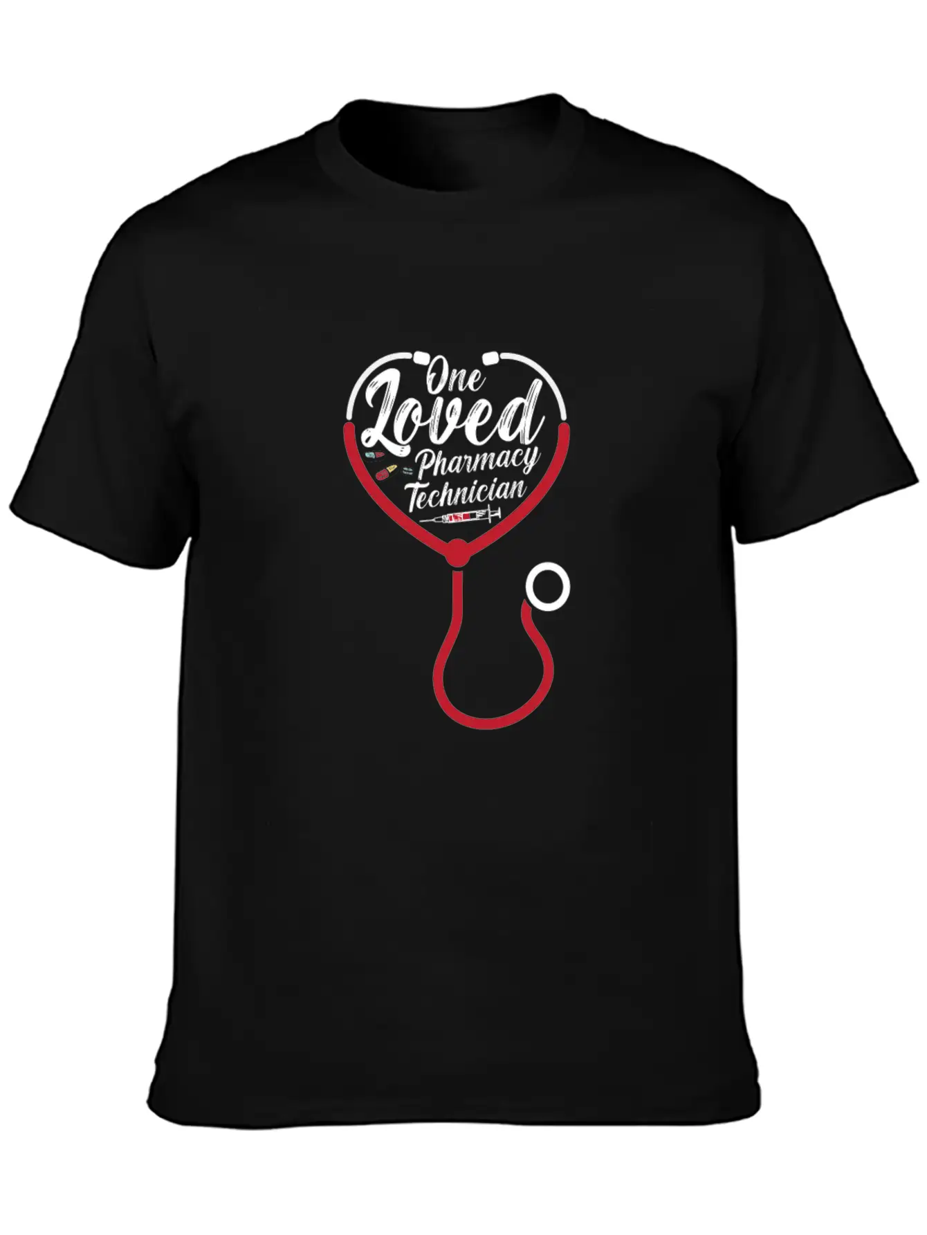 One Loved Pharmacy Technician Medicine Pharmacist Breathable Graphic T-Shirt – Perfect For Casual Days
