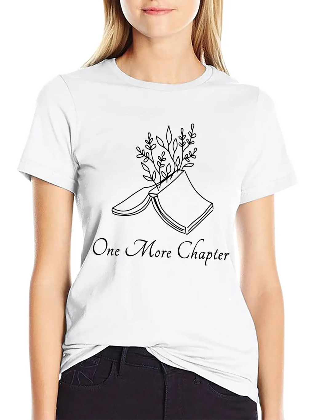 One More Chapter Reading Bookworm Read Book Stylish Everyday T-Shirt – Unisex Basic Cotton Tee
