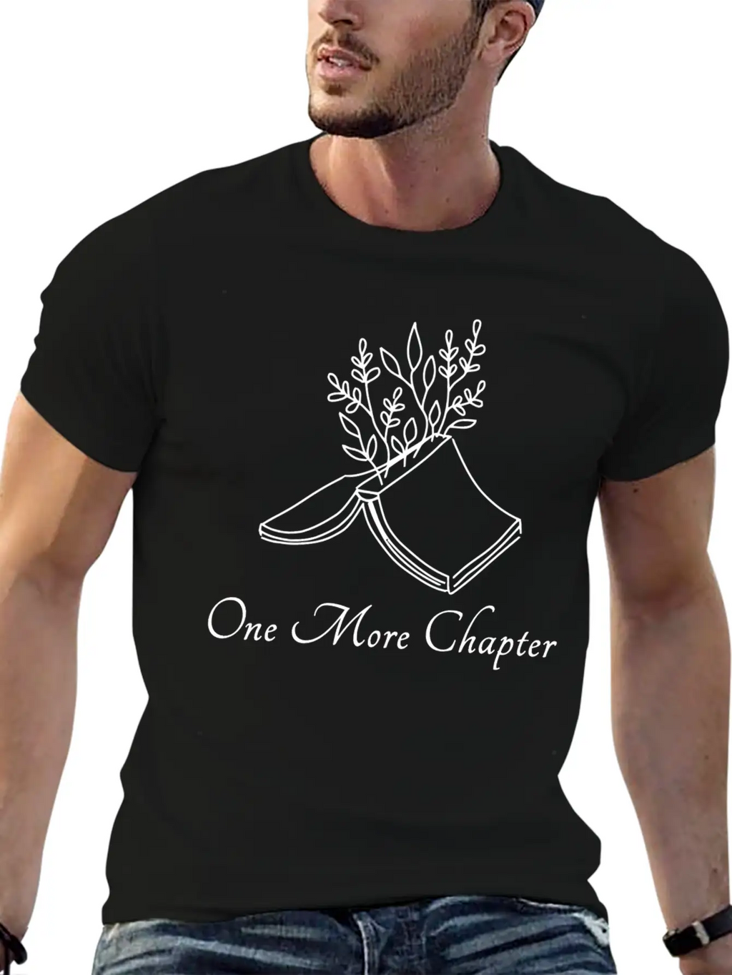 One More Chapter Reading Bookworm Read Book Stylish Everyday T-Shirt – Unisex Basic Cotton Tee